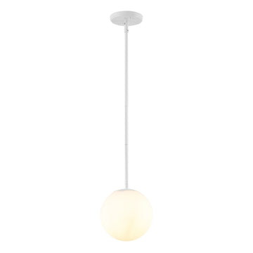 Bleecker 7.75" Metal/Glass Globe LED Pendant